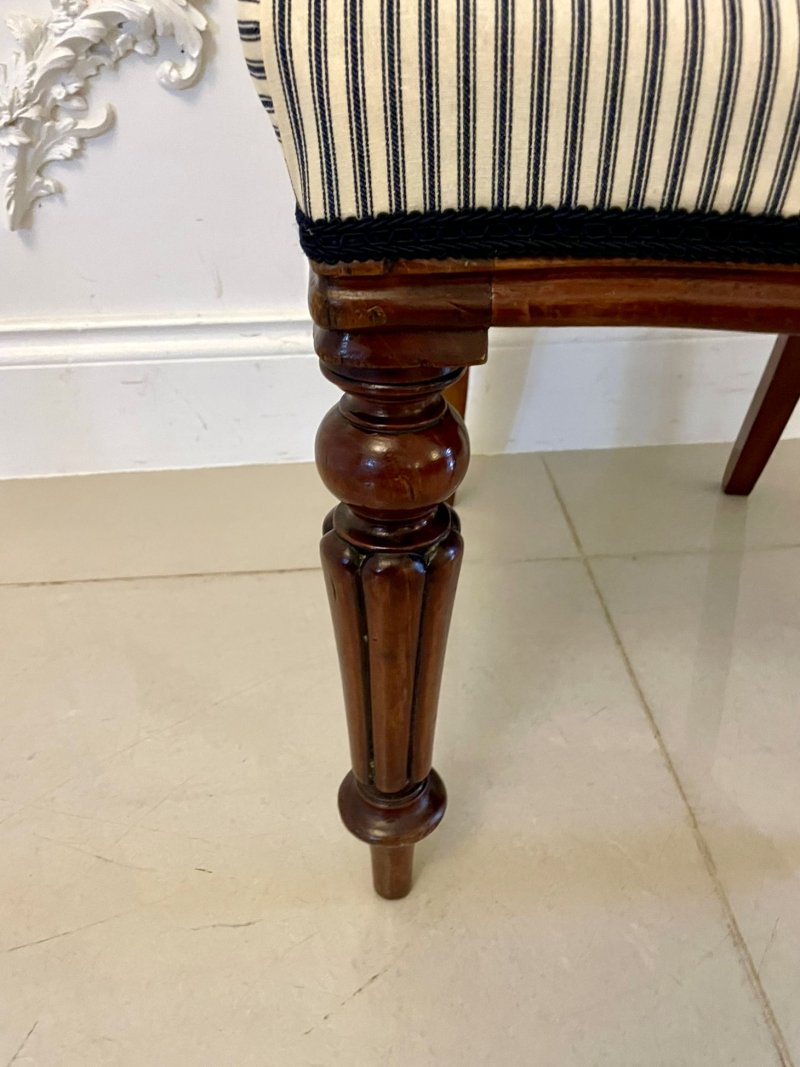 Antique Victorian Mahogany Carved Set of 6 Dining Chairs - Image 14